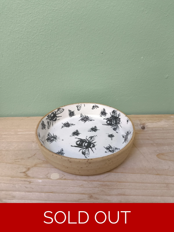 White Bee Small Dish